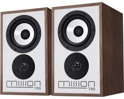 Mission 750 Boekenplank Speakers - High Fidelity Luidsprekers - 2-weg - Passieve Speakers - Walnoot