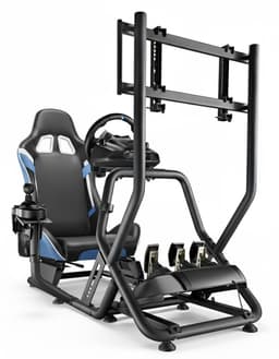 VDD Gaming - Sim racing Cockpit - Racestoel - Race simulator - Racestoelen - Racing seat - Cockpit - Racing cockpit - Race simulator compleet - Race sim stoel - Cockpit Simulator - Volledig Verstelbaar - Met beeldscherm Bevestiging - Incl. Race stoel — thumbnail 5