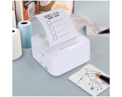 Fichero Mini Pocket Printer voor mobiel | Zonder Inkt | Draadloos Bluetooth | Inclusief 3 printrollen