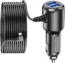 Autoladeradapter, geschikt voor dashcams, dubbele USB-poorten, 3,5A stroomsterkte, 12V naar 5V voedingsadapter, met mini-USB-poort, geschikt voor dashcams, GPS-dashcams, enz. — thumbnail 1