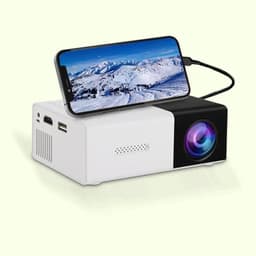 Ynkkvre - Beamer - Projector - Mini Beamerr - Smart Beamer - Hoge Resolutie 1920x1080 & DLP Technologie - Compact Ontwerp - Voor Thuisgebruik In Zwart — thumbnail 1
