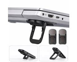 Verstelbare Laptop Stand – Opvouwbare Notebook Houder & Passieve Koeler – Zwart – Lichtgewicht – Geschikt voor Alle Laptops