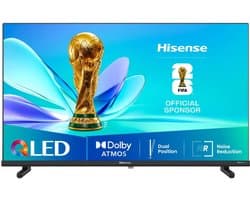 Hisense 32A59Q - Televisie - 32 Inch - Smart TV - Full HD - QLED - Dolby Atmos - VIDAA Smart OS - Zwart