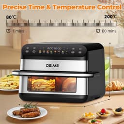 Grote heteluchtfriteuse 5 liter met 5 kookfuncties en temperatuurregeling — thumbnail 3