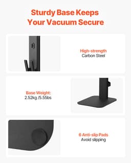 VEVOR Stofzuigerstandaard Dyson Multi-Models Vloerstandaard 32x26x126cm Zwart — thumbnail 5