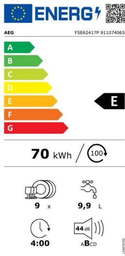 AEG FSE62417P AirDry - Inbouwvaatwasser — thumbnail 2