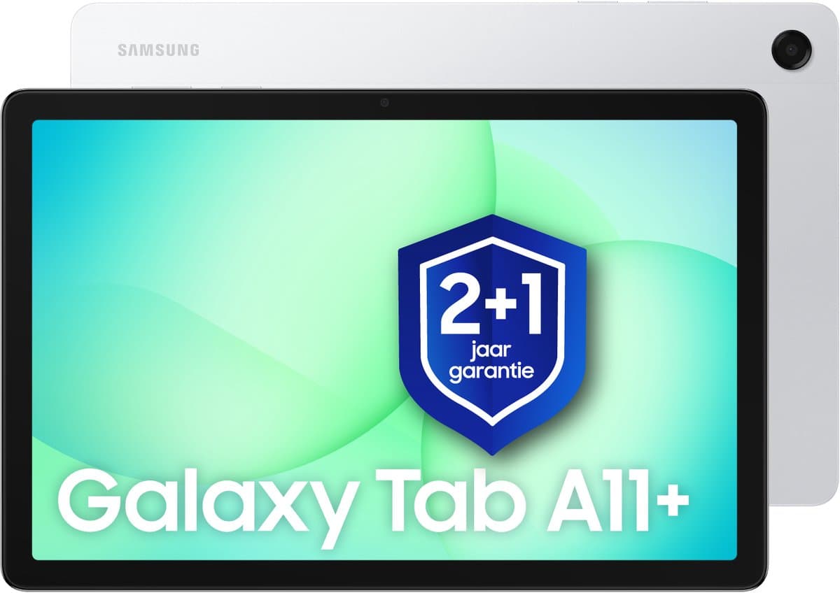 Samsung Galaxy Tab A11 Plus - Wi-Fi - 256GB - Silver + 1 jaar extra garantie — afbeelding 1
