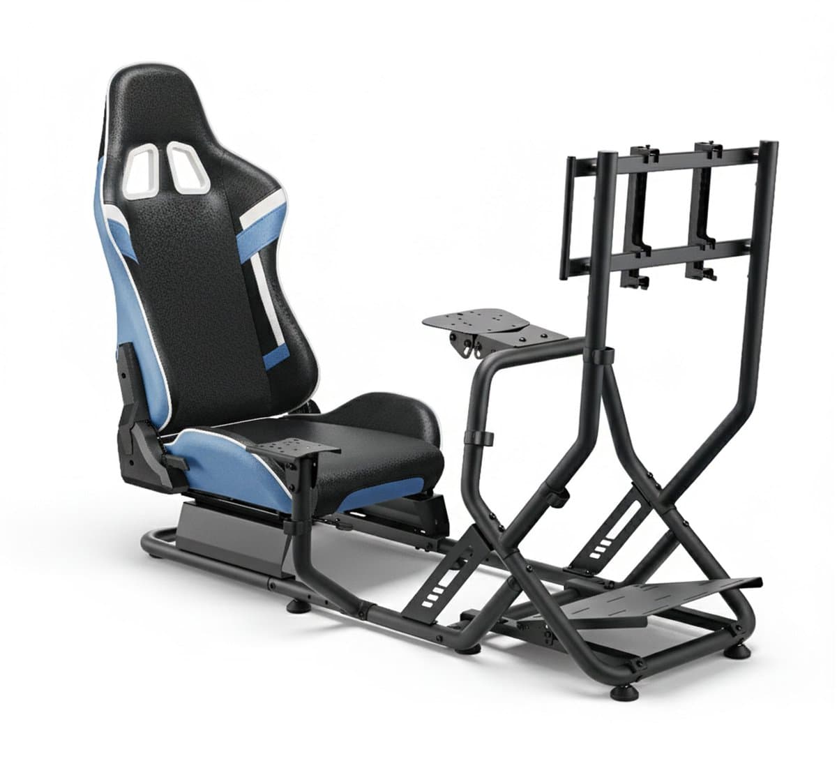 VDD Gaming - Sim racing Cockpit - Racestoel - Race simulator - Racestoelen - Racing seat - Cockpit - Racing cockpit - Race simulator compleet - Race sim stoel - Cockpit Simulator - Volledig Verstelbaar - Met beeldscherm Bevestiging - Incl. Race stoel — afbeelding 1