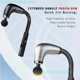 LeeuwenChoice® Massagegun Verlengde Handgreep - Nek, Rug & Schouder Massage - Zelfmassage - Diverse Opzetstukken — thumbnail 3