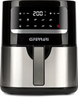 Luchtfriteuse 4,5 Liter met 10 Programma's en 1500 Watt - Zwart/Staal — thumbnail 4