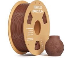 PLA Plus Filament 1,75 mm - Hoge snelheid 3D-printen, Nauwkeurigheid +/- 0,02 mm, Bruin, 1 kg