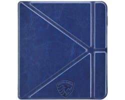 Origami Hoesje Geschikt voor Kobo Libra 2 - Hoes ZONDER SLAAP FUNCTIE Beschermhoes Cover - Marine Blauw * - ereader hoesje - cover