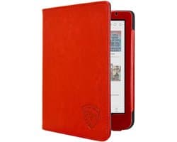 Luxe Hoesje - Sleepcover Geschikt voor Kobo Clara BW - Book Case Hoes Cover - Rood - ereader hoesje - cover