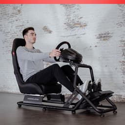 REBBLERS® SIMR 300 Sim Racing Cockpit - Racestoel - Volledig Verstelbaar - Zwart — thumbnail 2