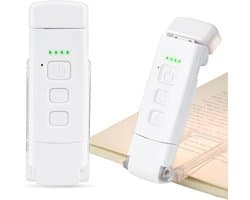 Oplaadbare leeslamp met klem - 3 kleuren en 5 dimbare helderheden - Ideale leeslamp voor bed en kinderen