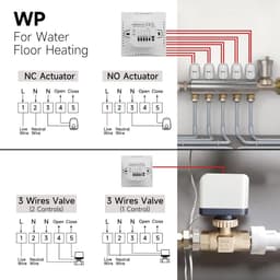Programmeerbare WiFi Thermostaat met LCD Touchscreen voor Waterverwarming en Tuya App — thumbnail 5