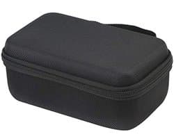 Draagbare Bluetooth-luidspreker met harde schaal en transporttas - zwart