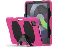 Harde Beschermhoes voor iPad Air 5 en 4 - Schokbestendig met Afneembare Standaard