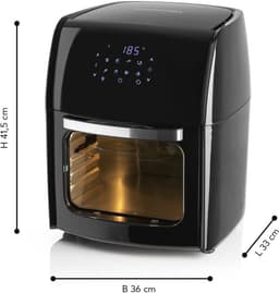 Digitale XL heteluchtfriteuse 12 liter - Vetarm en Zacht Koken met 9 Programma's — thumbnail 6