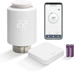 Slimme Radiatorthermostaatset met Zigbee Gateway en WiFi - Programmeerbare Thermostaten voor Slimme Verwarming — thumbnail 1
