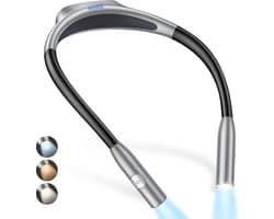 Oplaadbare Nek Boeklamp voor Leesvrienden - Oogbescherming, Traploze Dimbaarheid en 80+ Uur Looptijd