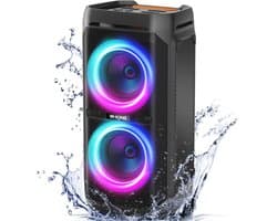 Bluetooth Speakers 240W PEAK met Diepe Bass en 115dB Geluid - Waterdicht en 24 Uur Speelduur