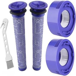 4-Pack Filtervervanging - Geschikt voor Dyson V7 V8 Stofzuiger - 2 HEPA Post Filter, 2 Pre Filter, 1 Borstel - Stofzuiger Onderdeel — thumbnail 1