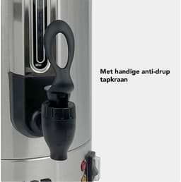 HCB® - Professionele Horeca Percolator - 7,9 liter - 55 kopjes - 230V - RVS / INOX Perculator - Elektrisch koffiezetapparaat - Volautomatische koffiemachine - 29x30x50.5 cm (DxBxH) - 2.70 kg - 1346 — thumbnail 3