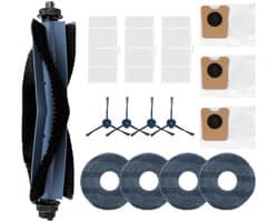 robotstofzuiger onderhoudsset - 15 stuks - Geschikt voor Eufy Robotstofzuiger OMNI C20 - met stofzuigerzakken & Roterende borstel & zijborstels & dweildoeken & Filter