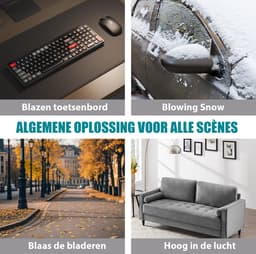 Draagbare stofzuiger, handgedraaide haardroger, 180000 draaien/ minuten, versnelbaar voor droge binnenplaatsen schoonmaken, kamperen, één batterij — thumbnail 5