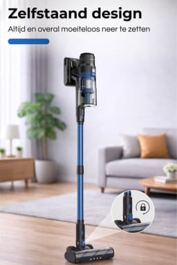 MYBOT S8 Ultra - Steelstofzuiger met Dweilfunctie - 430W - 30Kpa - 3 Zuigniveaus - Vacuum Cleaner - Steelstofzuiger Draadloos - Zonder Zak - Op Accu — thumbnail 2