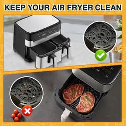 28 stuks Airfryer-accessoires, accessoireset Geschikt voor Philips Dual Basket Airfryer 3000/5000 serie (6 l/3 l), Dual Easy 5,2 l/3,1 l, siliconen vormen, grillrooster, bakvorm, keuken — thumbnail 4
