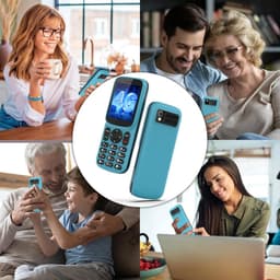 Eenvoudige 4G Senioren Mobiele Telefoon met Dual SIM, Zaklamp en Groot Display — thumbnail 5