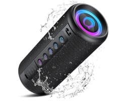 Draagbare Bluetooth Speaker 20W met RGB Verlichting, IPX5 Waterdicht en TWS