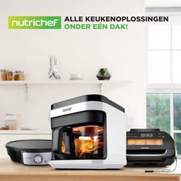 Airfryer 5,5 L – Heteluchtfriteuse met Transparante Kom – 8-in-1 Koken voor Gezonde Gerechten – Nauwkeurige Temperatuur tot 200°C — thumbnail 3