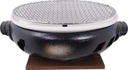 Konro Grill – Ronde Japanse BBQ – Zwart – 28 cm – Hibachi Barbecue — thumbnail 2