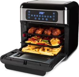Inventum GF1200HLD Airfryer Oven XXL - 12L - 8 programma's - 80-200 °C - Tot 6 personen - Zwart/RVS — thumbnail 6