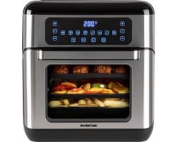 Inventum GF1200HLD Airfryer Oven XXL - 12L - 8 programma's - 80-200 °C - Tot 6 personen - Zwart/RVS