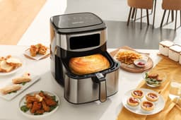 Swiss Pro+ - Airfryer 10L XXXL - Zwart - SP-AF10L - Intelligente Heteluchtfriteuse Digitaal- 10L - XXXL - New Model 2026 - Touchscreen - TURBO Opwarmen - Piano Black - zwart - 10 liter — thumbnail 11