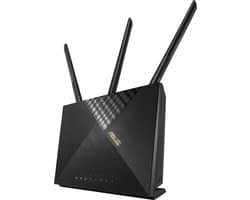 ASUS 4G-AX56 - Draadloze Router - WiFi Versterker - WiFi 6 - Dual-band - Zwart