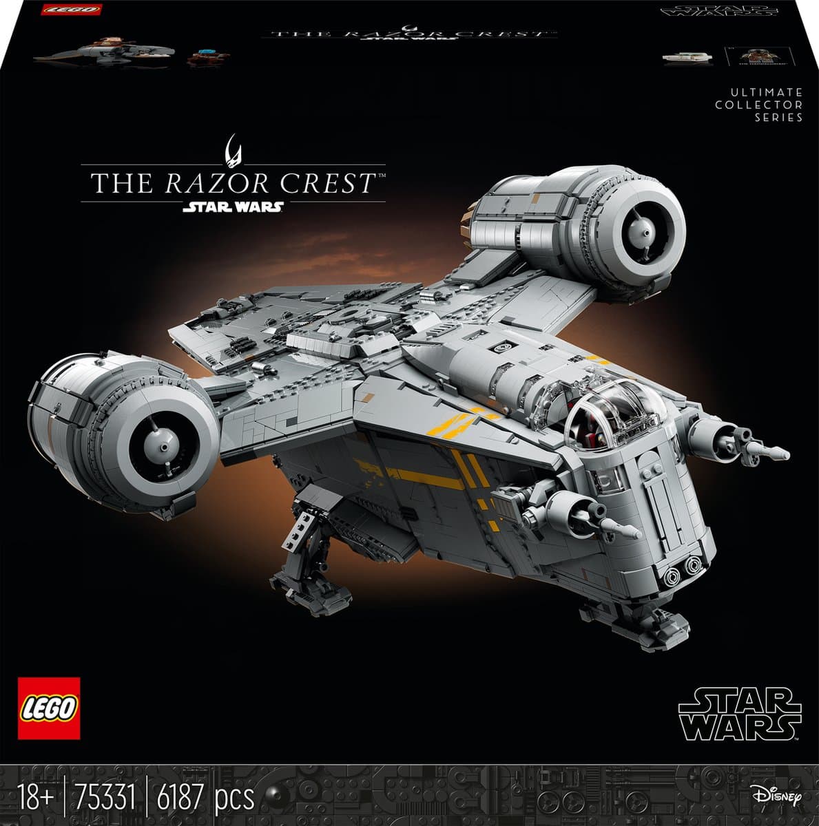 LEGO Star Wars De Razor Crest, UCS Mandalorian Starship Bouwset voor Volwassenen- 75331 — afbeelding 1