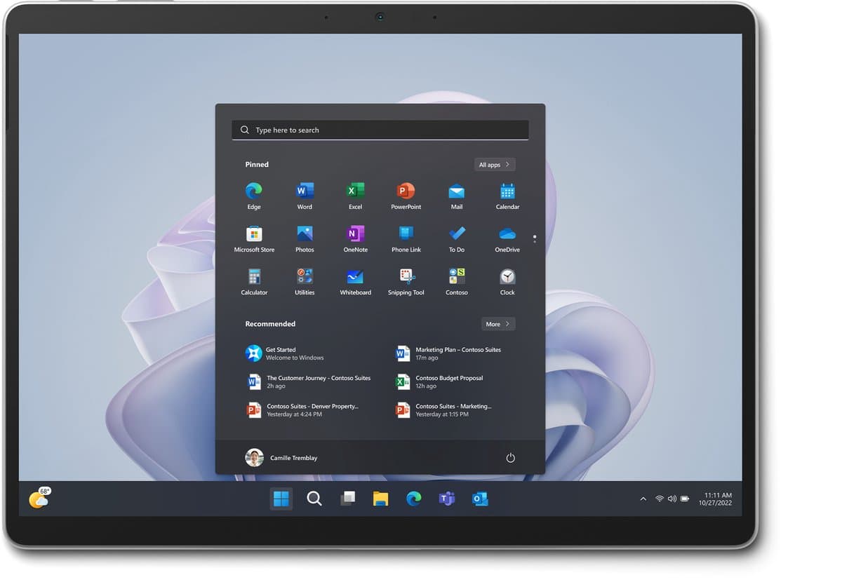 Microsoft Surface Pro 9 - zakelijke tablet - 1TB -13" - i7-1265U - 32GB - Wi-Fi 6E - Windows 11 Pro Platina — afbeelding 1