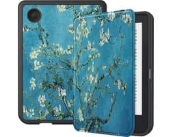 Hoes Geschikt voor Kobo Clara 2E - Luxe E-reader Bescherm Case - Hoesje Book Cover - Bloesem