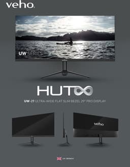 Veho UW-29 computer monitor 73,7 cm (29") 2560 x 1080 Pixels UltraWide Full HD LED Zwart — thumbnail 5