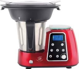 Foodprocessors – Keukenmachine – 1800W – 2.5Liter – RVS Mengkom – 10 Snelheden – Rood – Royal Swiss® — thumbnail 1