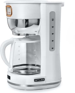 MS-220W - Muse filter-koffiezetapparaat, 1,4 L, wit/messing — thumbnail 2