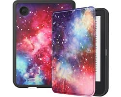 Hoes Geschikt voor Kobo Clara 2E - Luxe E-reader Bescherm Case - Hoesje Book Cover - Galaxy