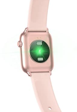 Belesy® Thermo Pro - Smartwatch - Horloge - 1.3 inch – Kleurenscherm - Full Touch - Lichaams thermometer - Roze - Siliconen — thumbnail 4