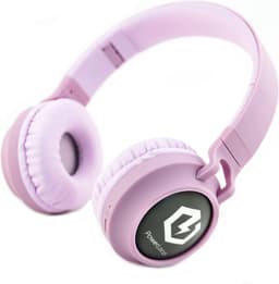 PowerLocus Buddy Draadloze On-Ear Koptelefoon voor Kinderen, LED lampjes, 85db Limiet, met Microfoon, Micro SD poort - Roze — thumbnail 7
