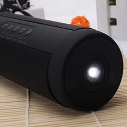 DrPhone T2 Pro – Draagbare Bluetooth Speaker – Bluetooth 5.0 - HD Gesprekken - IP5 Waterdicht – Zaklamp – 10 uur capaciteit – Eclipse Black — thumbnail 2
